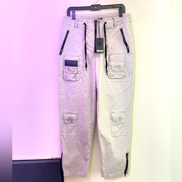 Dolls Kill Pants & Jumpsuits Dollskill Darwaves Khaki Cargo Pants
